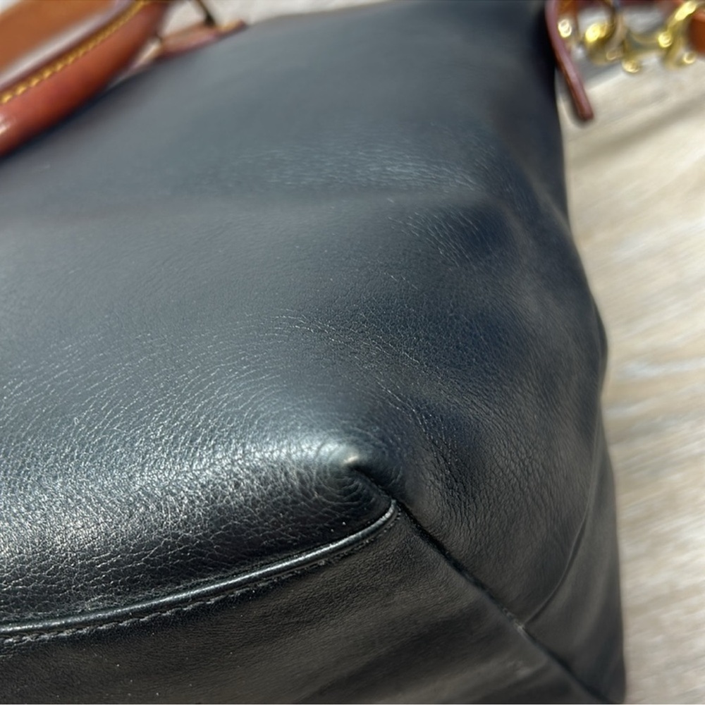 Dooney and Bourke Genuine Florentine Vacchetta Leather Satchel in GUC! - Picture 5 of 15